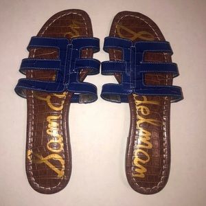 Moving Sale! Sam Edelman Blue Leather Sandal/Slide